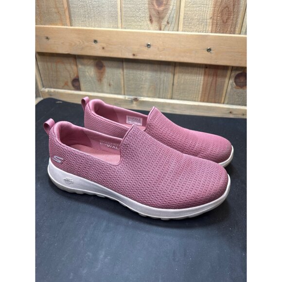 Skechers Go Walk Joy Aurora Slip-On Air-Cooled Goga Mat US 8.5 Rose Pink - Picture 1 of 9